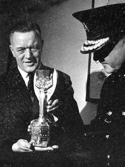 The recovered Jules Rimet Cup™ replica
